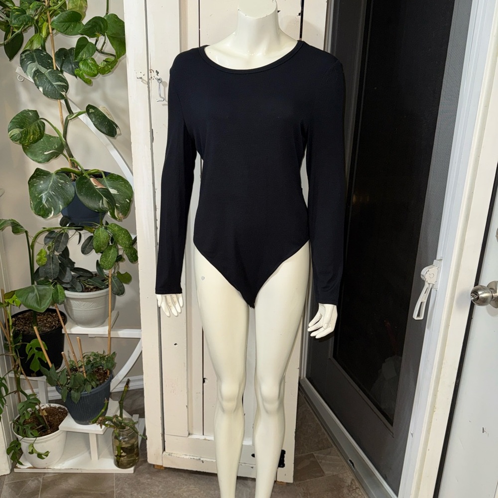 Hudson North Elegant black long sleeve bodysuit.XL NWT